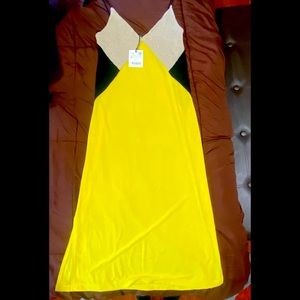Zara summer bright color modern dress